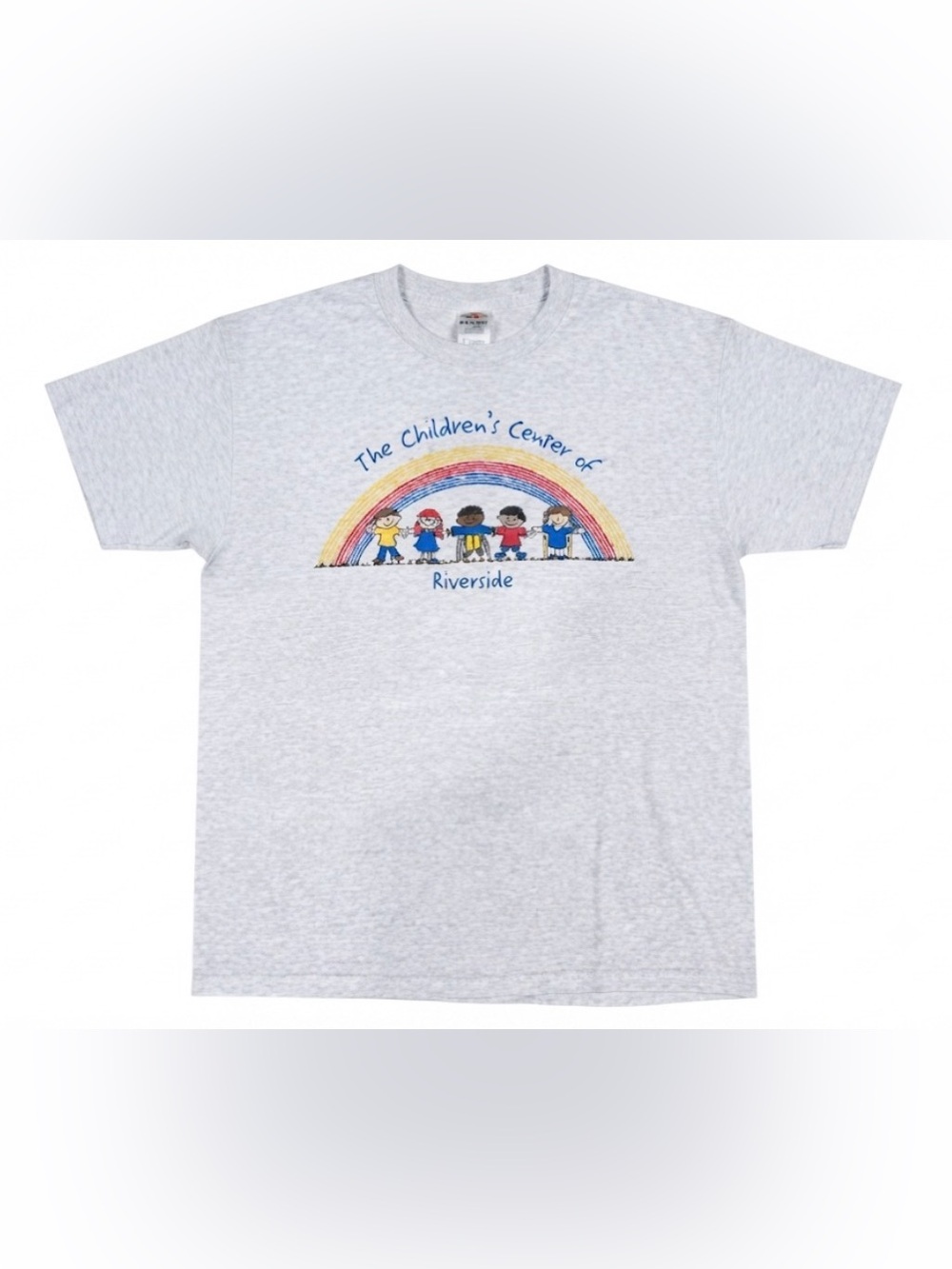 Vintage Fruit of the Loom Best T-Shirt The Children's Center Riverside Rainbow
